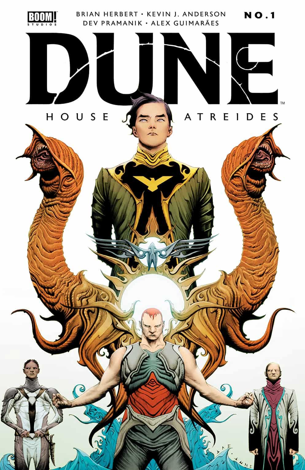Dune: House Atreides comic series. Main cover of issue #1 by Jae Lee. 