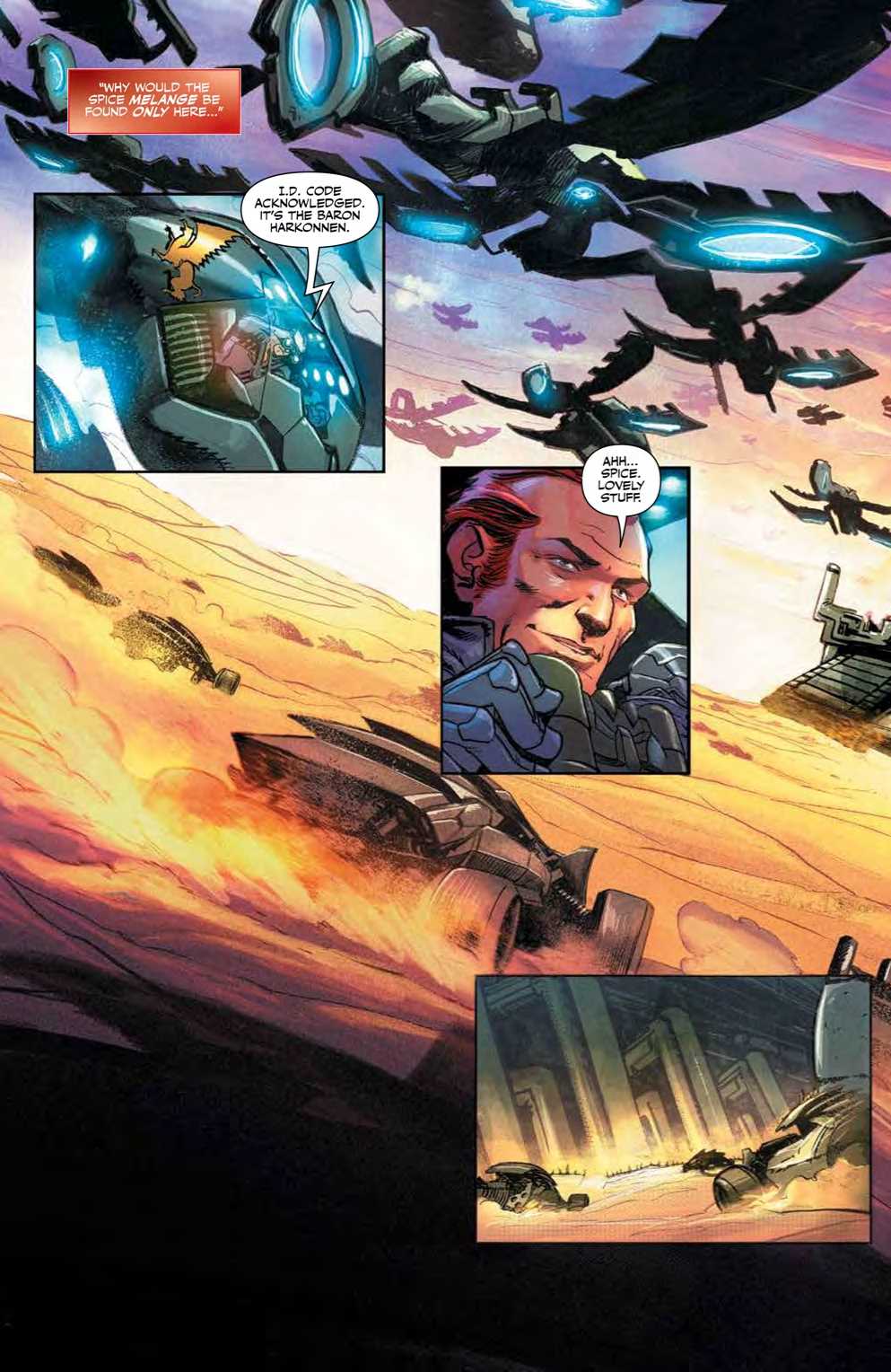 Dune: House Atreides comic series. Issue #1, page 3.