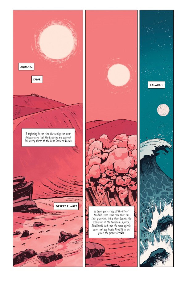 Dune: The Graphic Novel. Page 1.