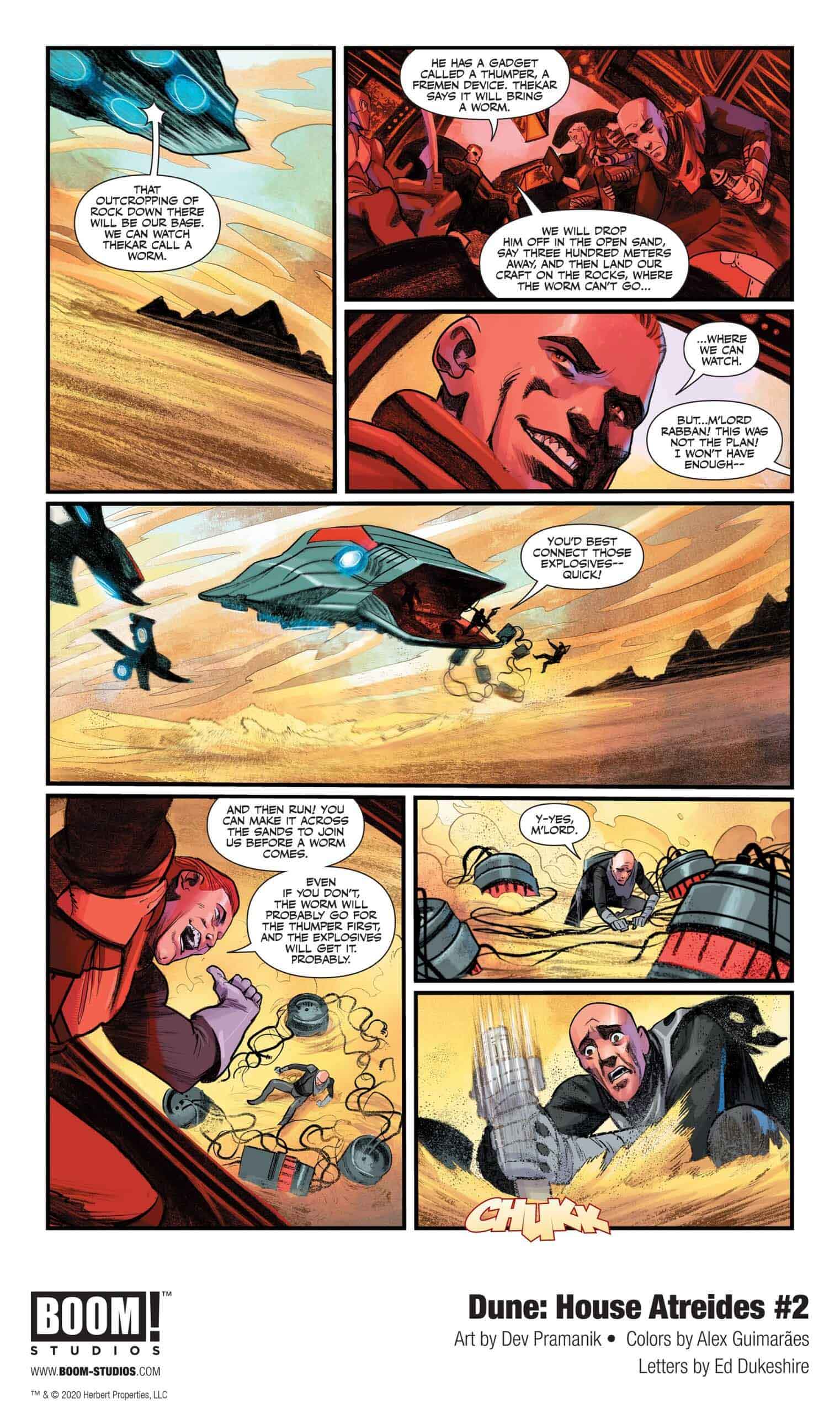 Dune: House Atreides comic series. Issue #2, preview page 4.