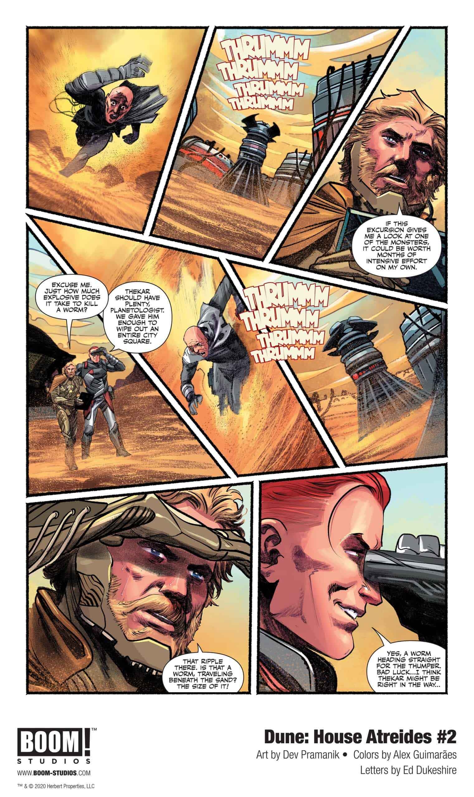 Dune: House Atreides comic series. Issue #2, preview page 5.