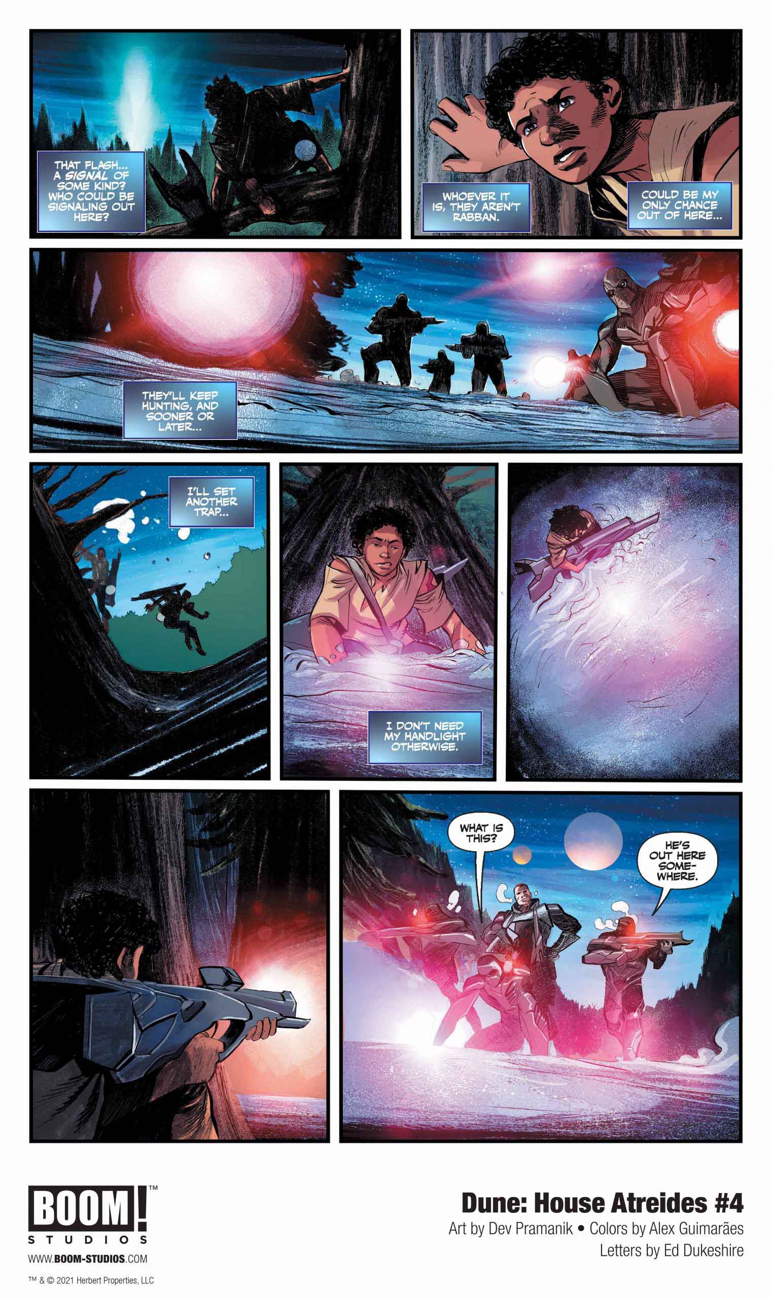 Dune: House Atreides comic series. Issue #4, preview page 3.