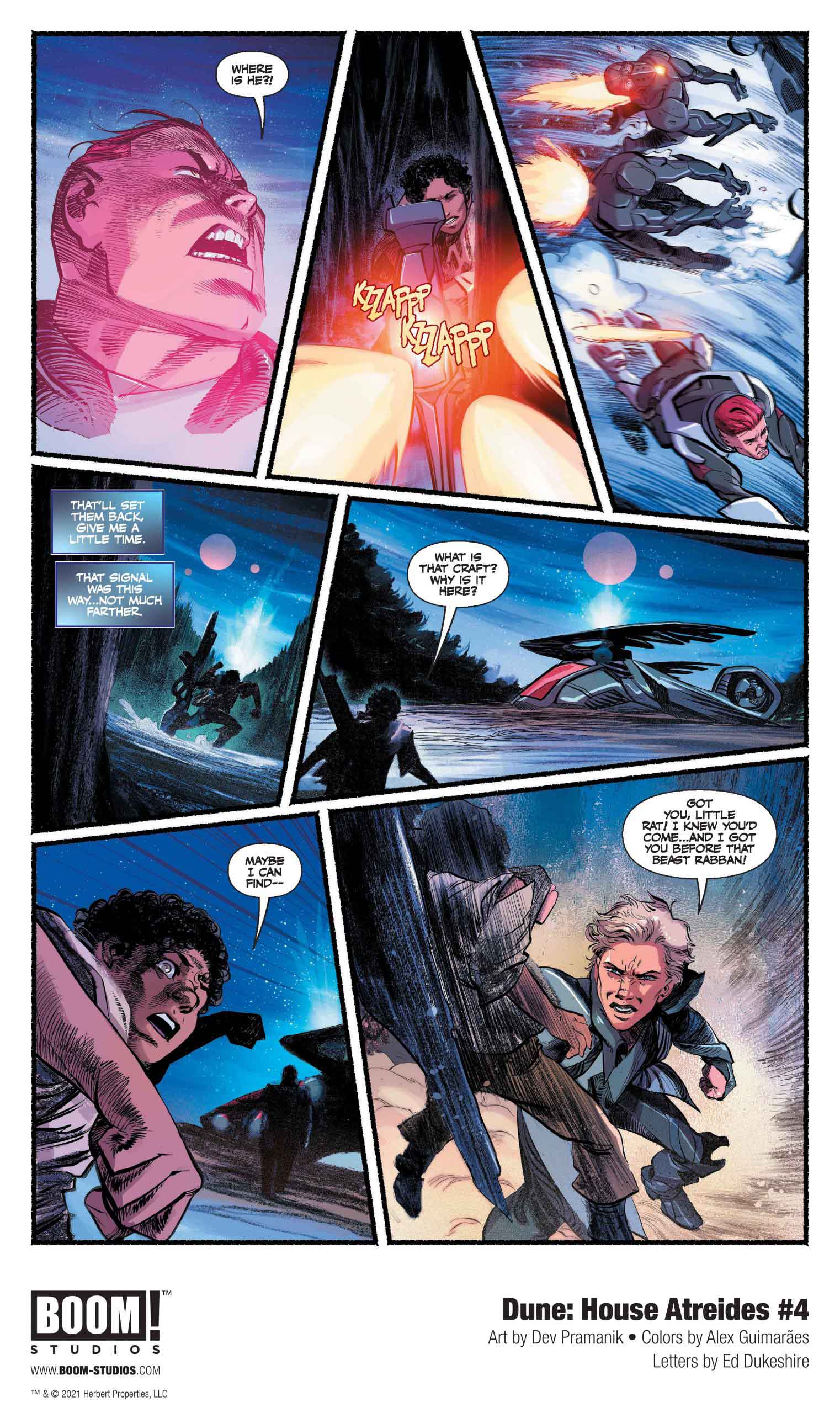 Dune: House Atreides comic series. Issue #4, preview page 4.
