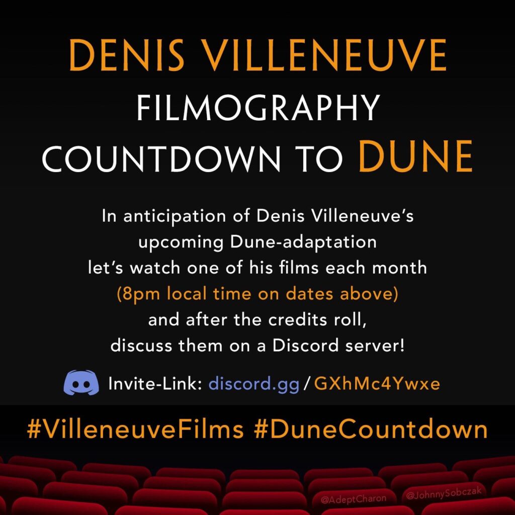 Invitation to join the 'Countdown to Dune' community on Discord.