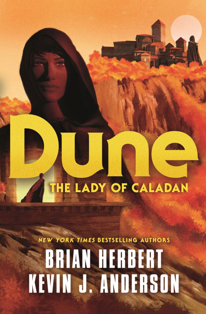 Book cover for 'Dune: The Lady of Caladan', by Matt Griffin. The artwork portrays Lady Jessica.