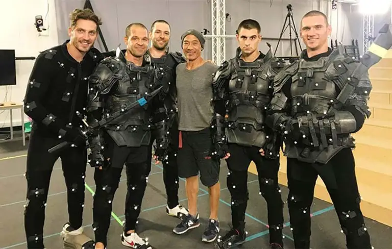 Roger Yuan motion capture directing the battle scenes for the Dune movie.