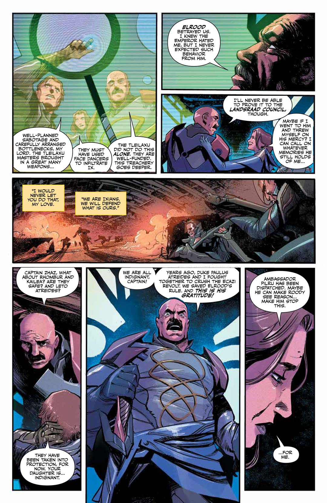 Dune: House Atreides comic series. Issue #6, preview page 2.