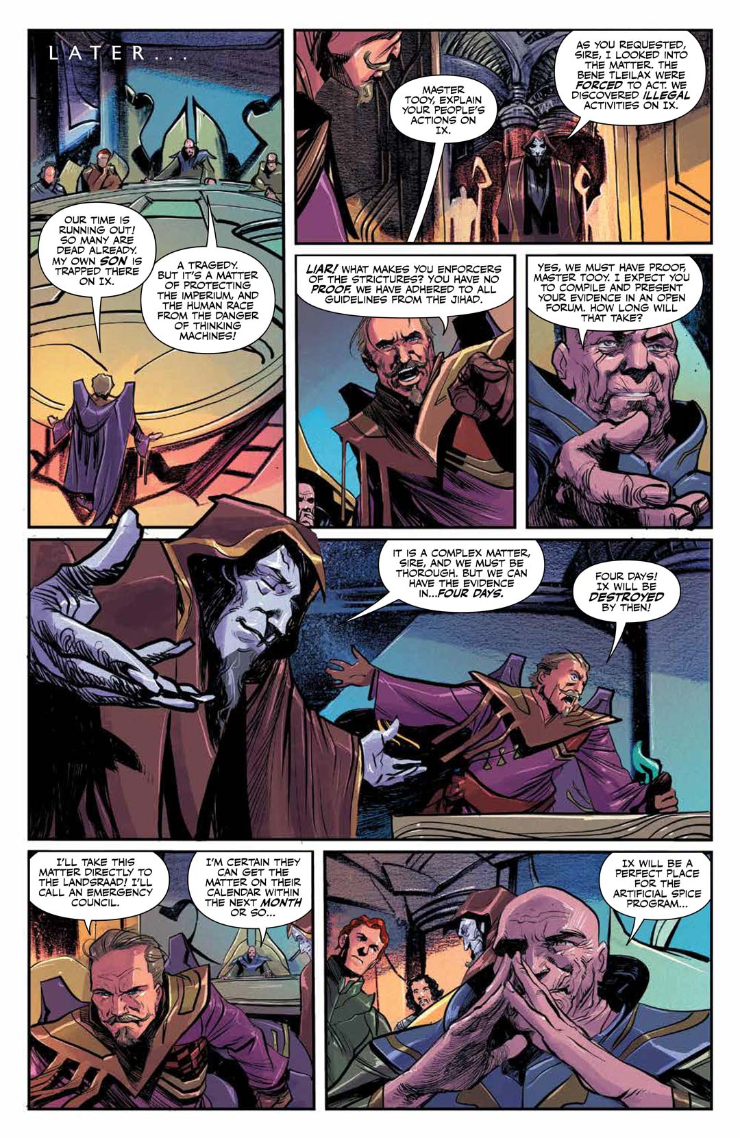 Dune: House Atreides comic series. Issue #6, preview page 5.