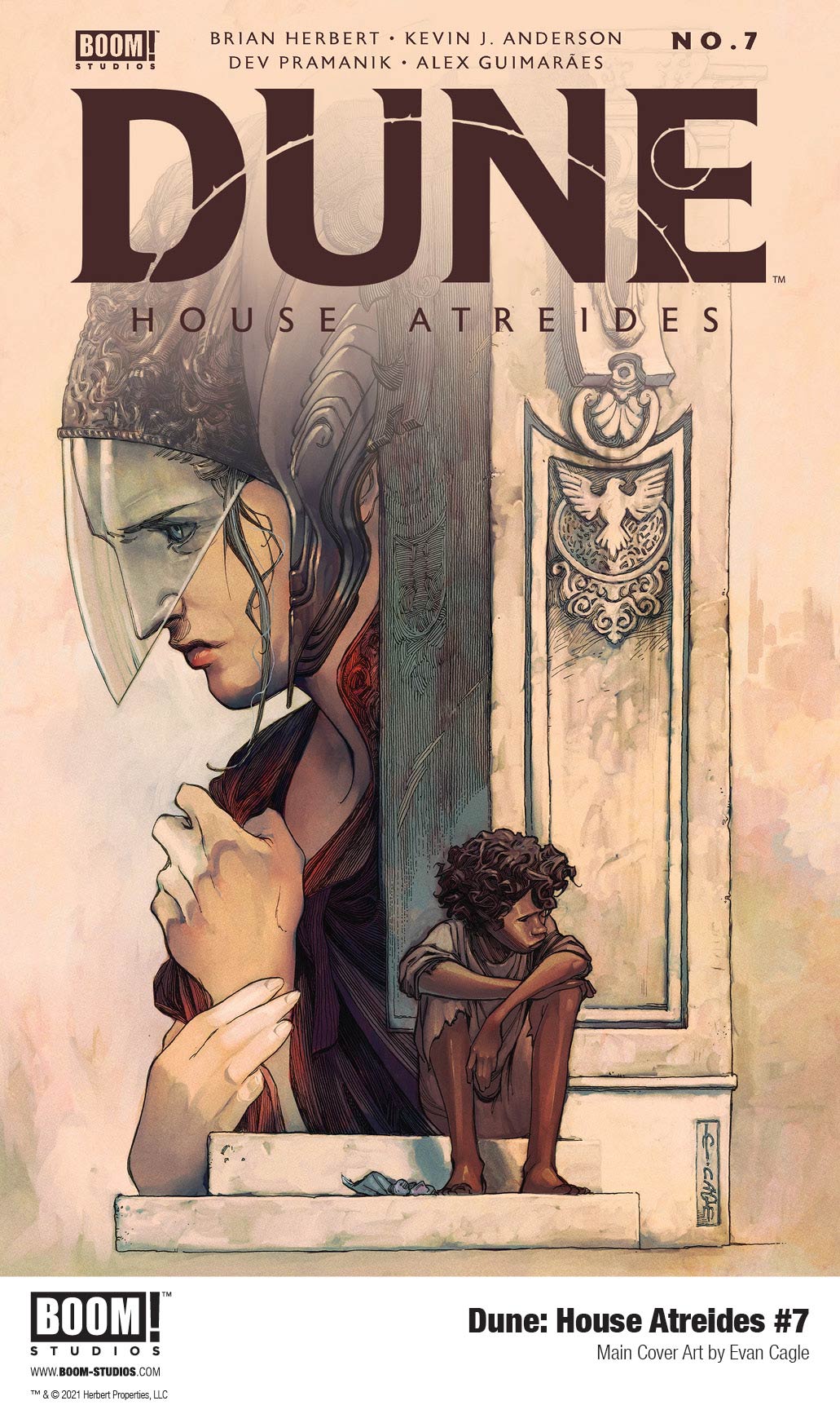 Dune: House Atreides comic series. Main cover art for issue #7 by Evan Cagle.