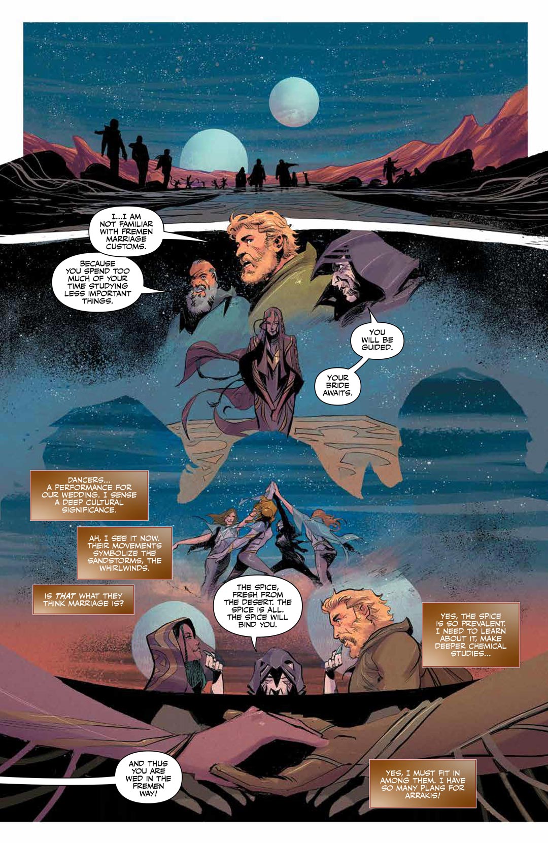 Dune: House Atreides comic series. Issue #7, preview page 3.