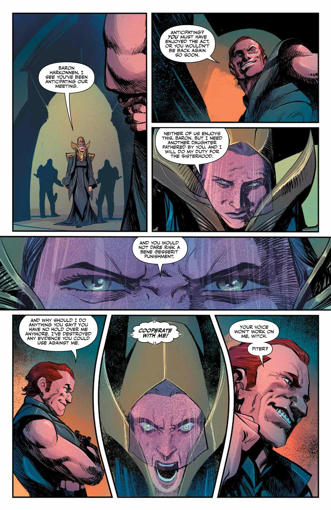 Dune: House Atreides comic series. Issue #7, preview page 6.
