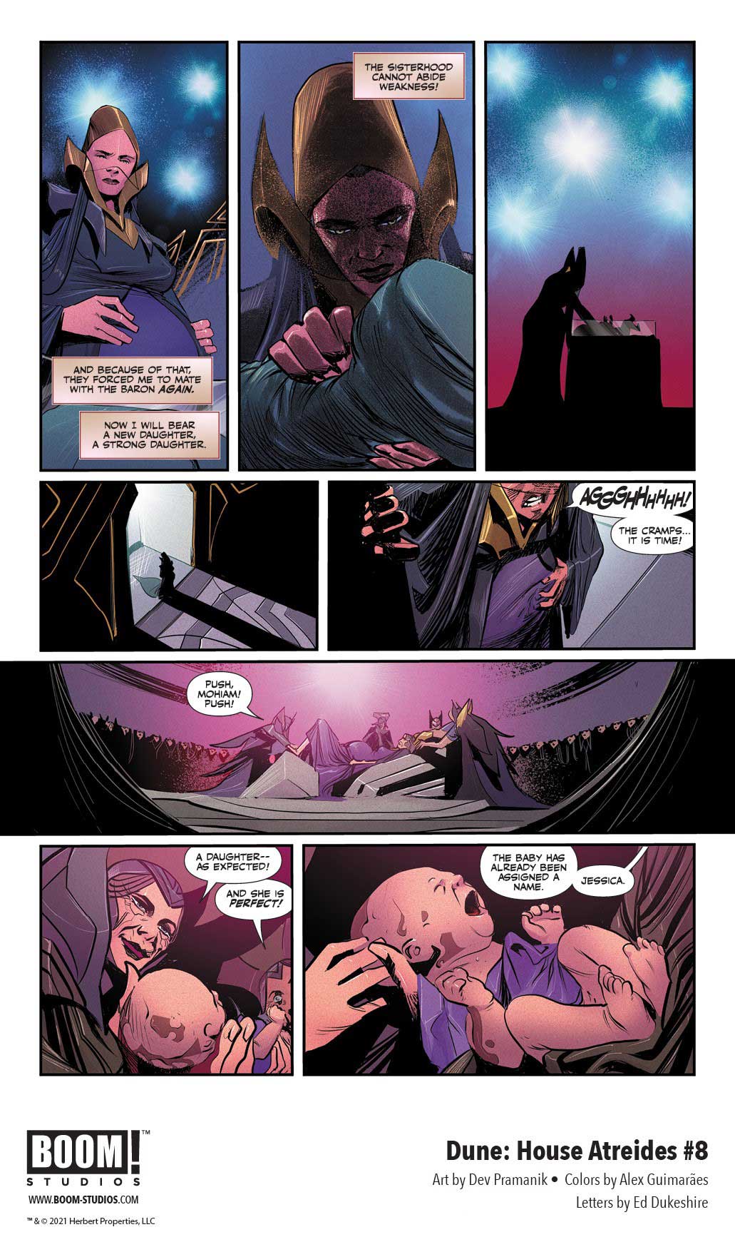 Dune: House Atreides comic series. Issue #8, preview page 5.