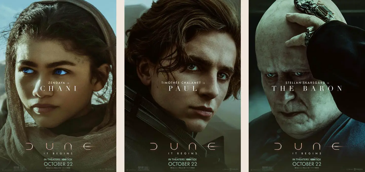 New Dune Movie Character Posters Look Stunning - Dune News Net
