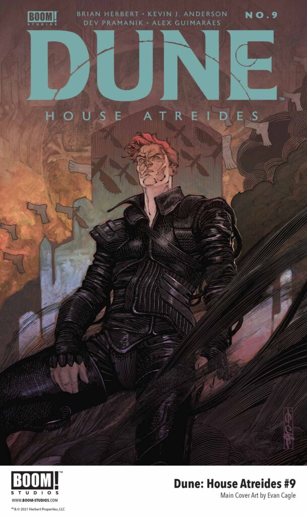 Dune: House Atreides comic series. Main cover art for issue #9 by Evan Cagle.