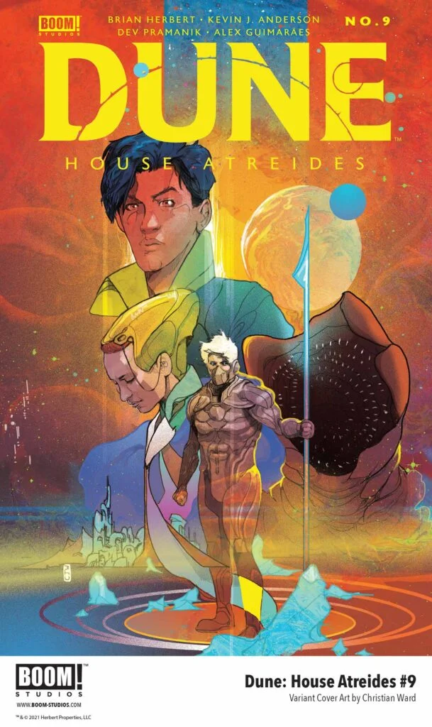 Dune: House Atreides comic series. Variant cover art for issue #9 by Christian Ward.