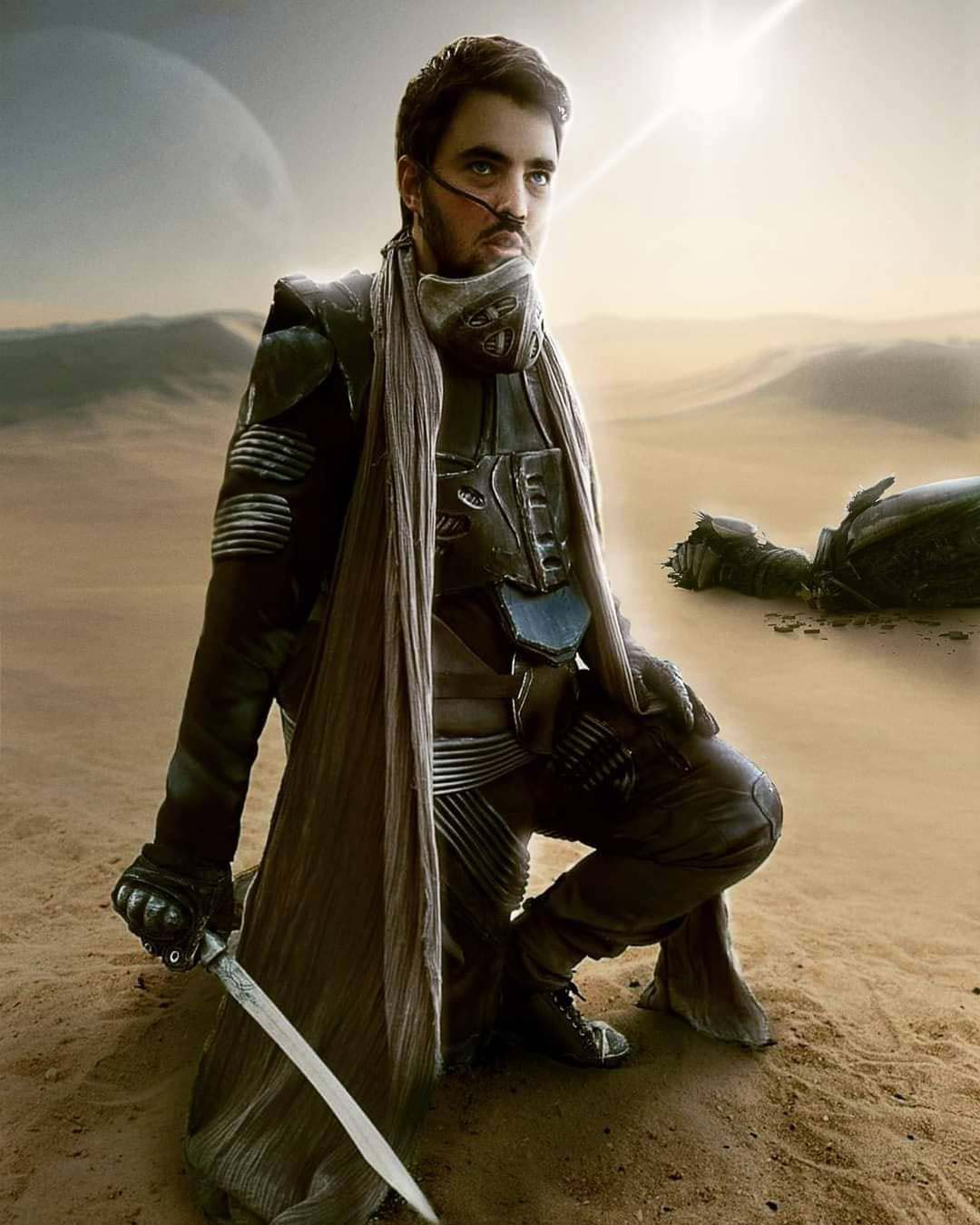 Cosplay of a Fremen warrior, by Dylan Sausset.