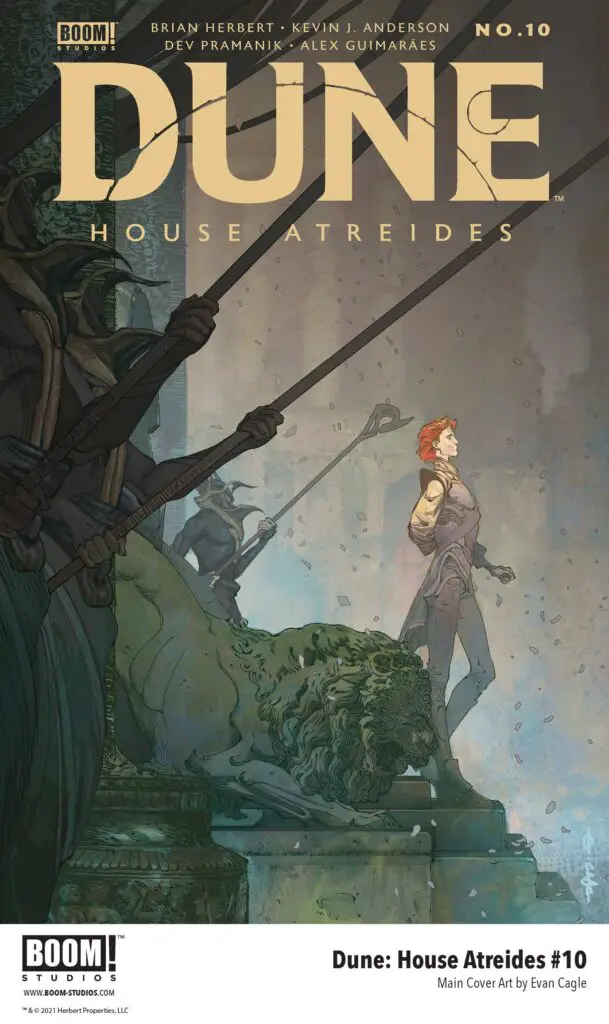 Dune: House Atreides comic series. Main cover art for issue #10 by Evan Cagle.
