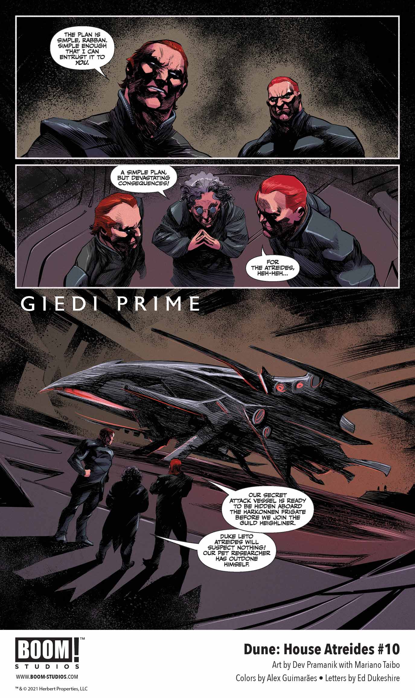 Dune: House Atreides comic series. Issue #10, preview page 5.