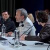 Venice Film Festival press conference: director Denis Villeneuve and cast members of Dune: Part One, including Timothée Chalamet, Zendaya, Oscar Isaac, and Javier Bardem.