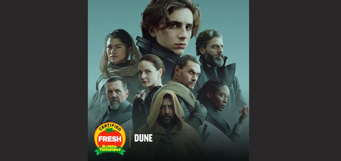 Dune Movie Now Certified Fresh on Rotten Tomatoes Dune News Net