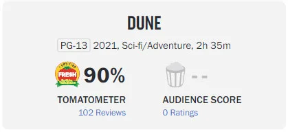Dune  Rotten Tomatoes