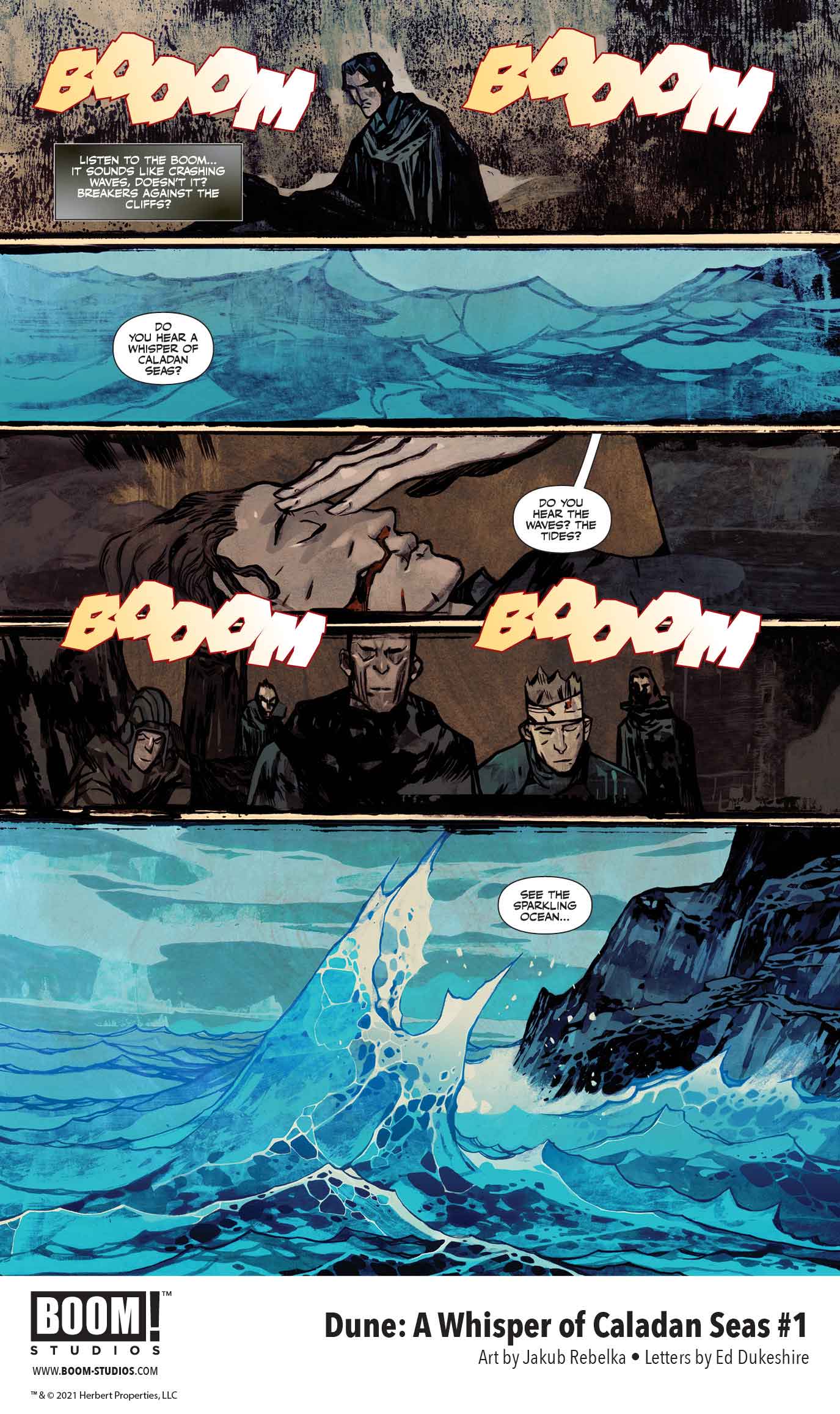 'Dune: A Whisper of Caladan Seas' comic book, preview page 7.