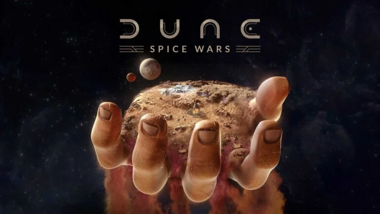 Key art for 'Dune: Spice Wars', a RTS video game with 4X elements, by Funcom and Shiro Games. Coming to Steam Early Access, on PC, in 2022.