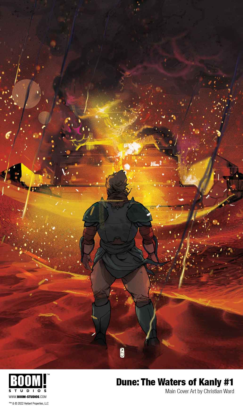 'Dune: The Waters of Kanly' #1 comic book: Main cover art by Christian Ward.