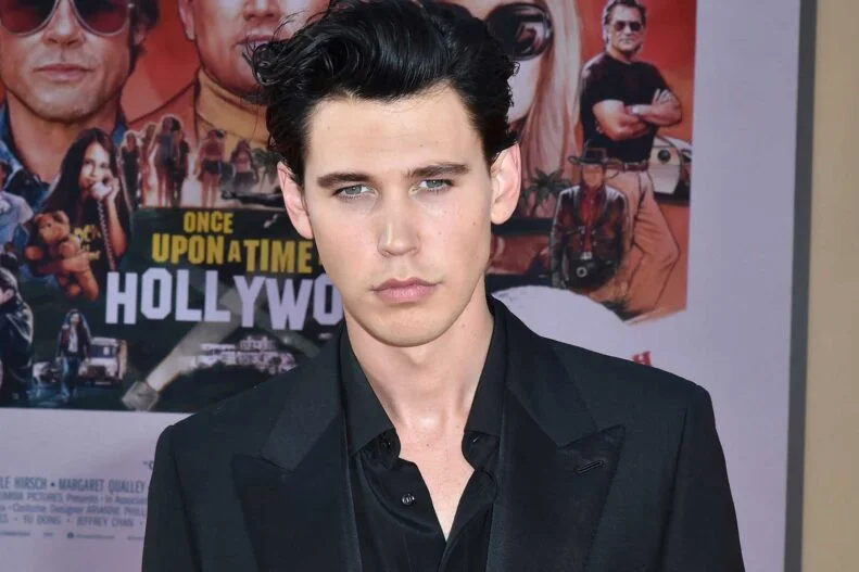 Austin Butler at the premiere of 'Once Upon A Time In Hollywood' (2019). Photo by David Crotty.