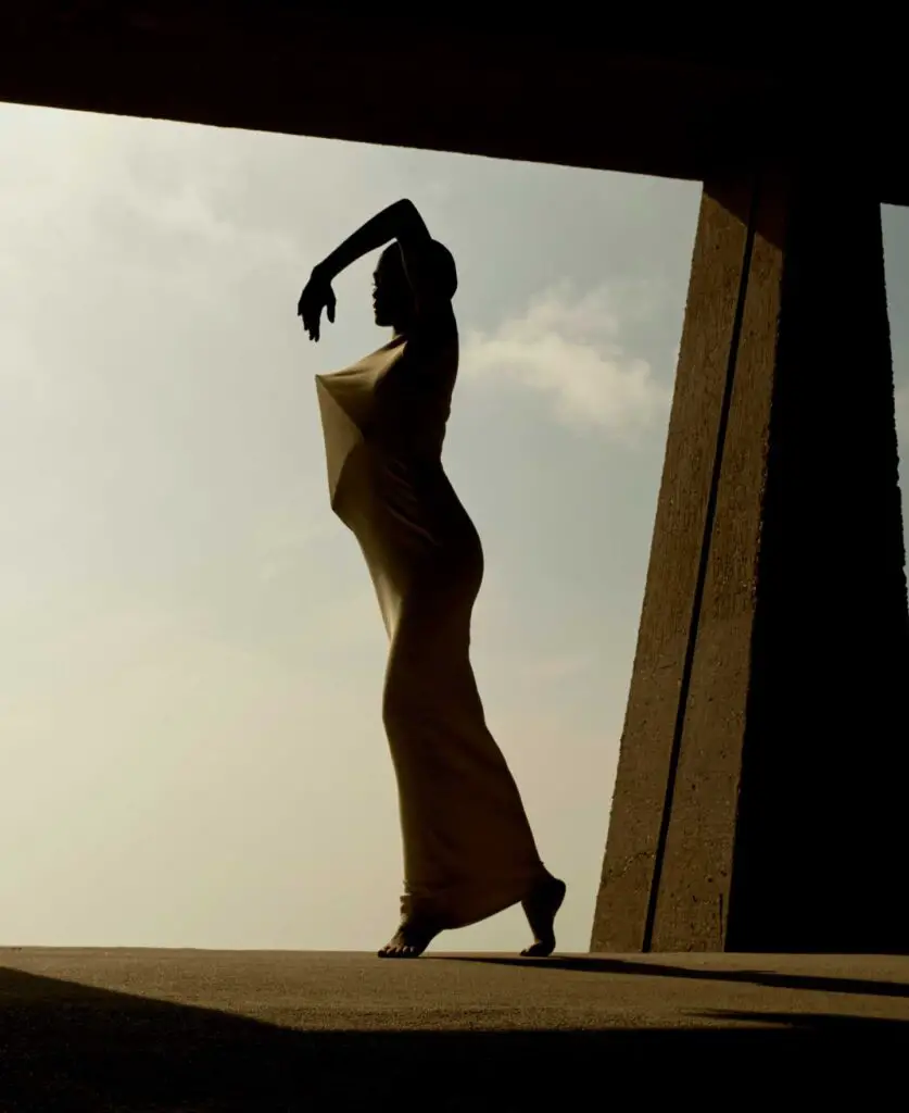 Actress Zendaya in Loewe dress, during W Magazines "Future Human" photo shoot.