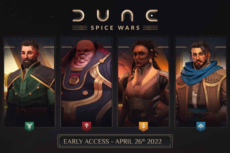 'Dune: Spice Wars' will go into early access release on April 26, 2022. The real-time strategory video game, from Funcom and Shiro Games, will feature four playable factions.