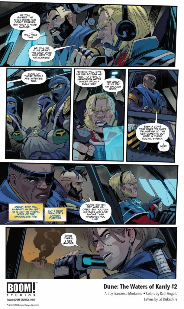 'Dune: The Waters of Kanly' comic book series: Issue #2, preview page 2.