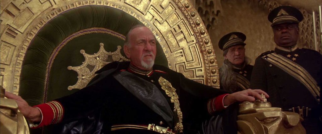 Emperor Shaddam IV (José Ferrer) in David Lynch's 'Dune' (1984) movie.