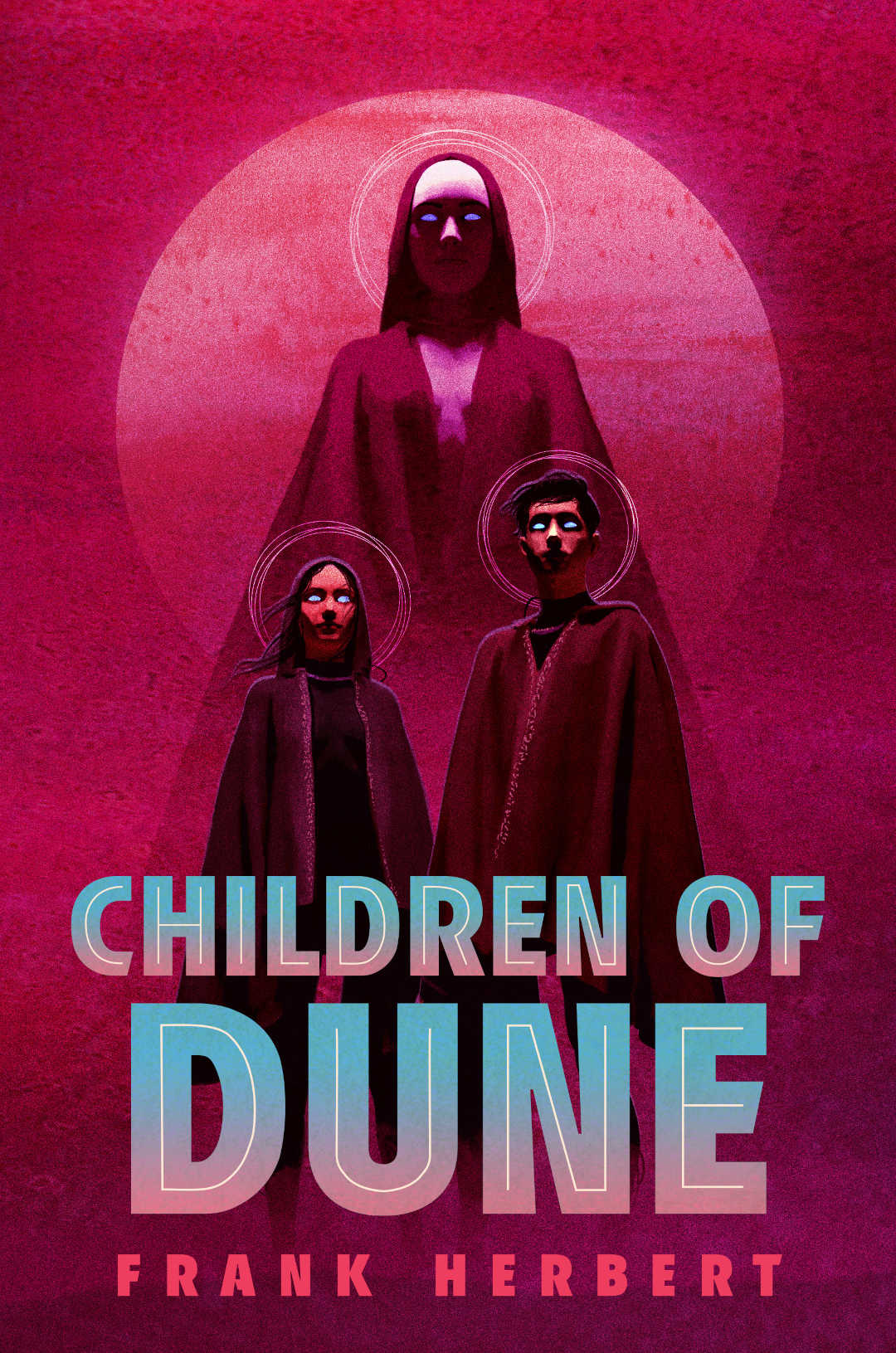 Cover of 'Children of Dune' book, written by Frank Herbert. Deluxe edition artwork by Matt Griffin.
