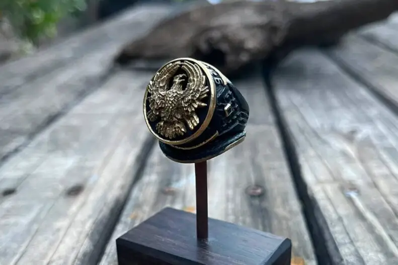 Duke Leto's signet ring used in 'Dune' movie, created by Heidi Nahser Fink.
