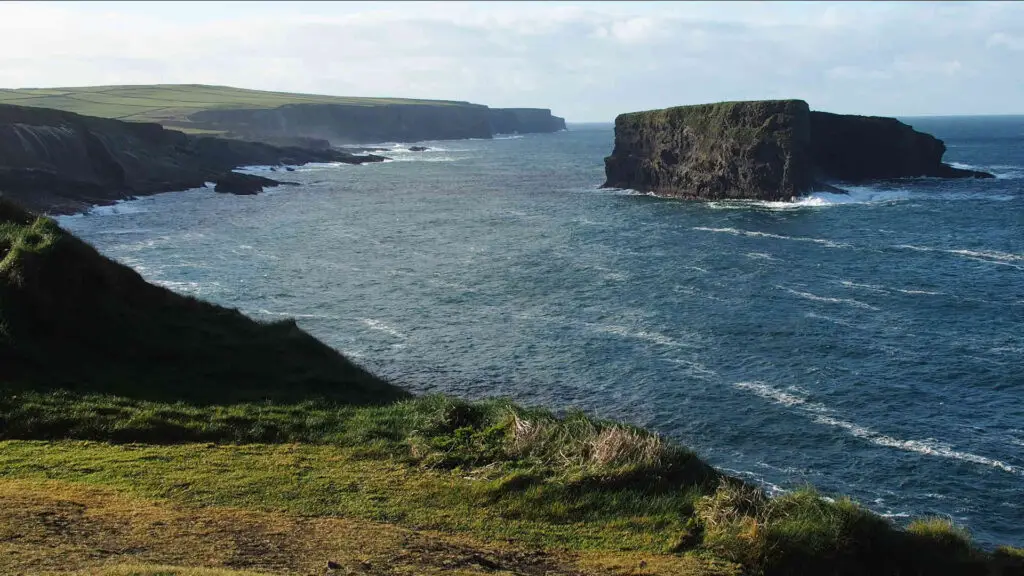 Scenic coastal vista in Country Clare, Ireland.
