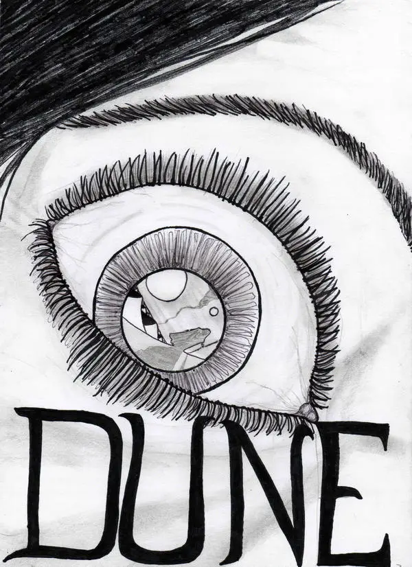 Cover art from an unofficial 'Dune' comic book adaptation, by Simon Christian.