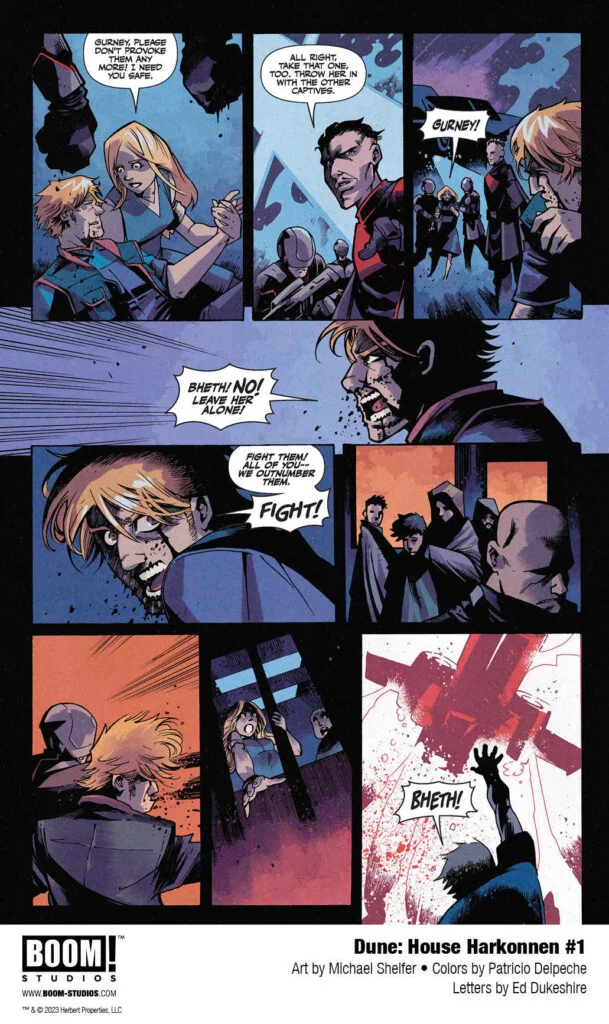 'Dune: House Harkonnen' comic book series: Issue #1, interior page 4.