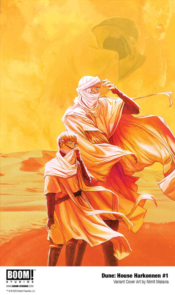 'Dune: House Harkonnen' #1 comic book: variant cover art by Nimit Malavia.