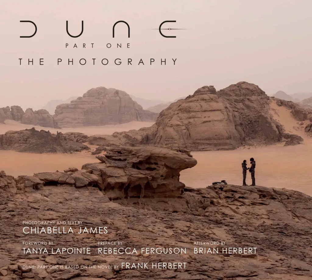 Cover of 'Dune Part One: The Photography' by Chiabella James, a new photo book from Insight Editions.