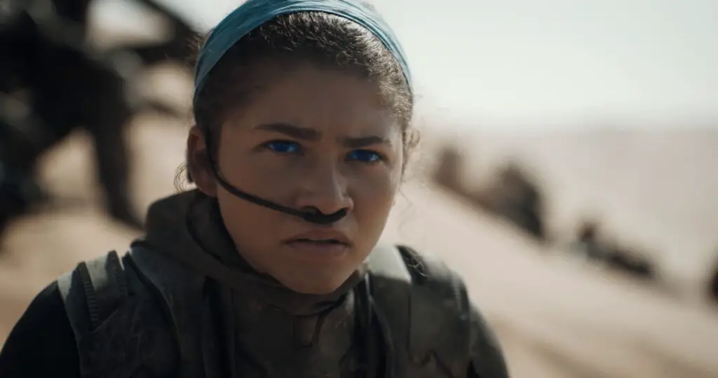 Zendaya as Chani, in Denis Villeneuve's 'Dune: Part Two' movie.
