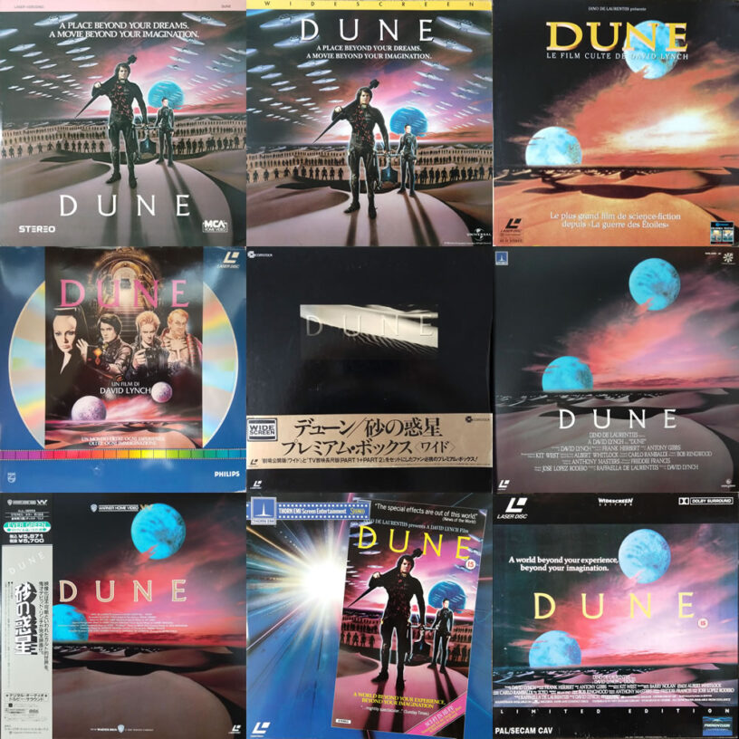 David Lynch's 'Dune' movie recieved 11 LaserDisc releases, from five different countries.