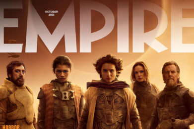 Empire's October 2023 issue features new 'Dune: Part Two' movie imagery and exclusive interview with Denis Villeneuve.