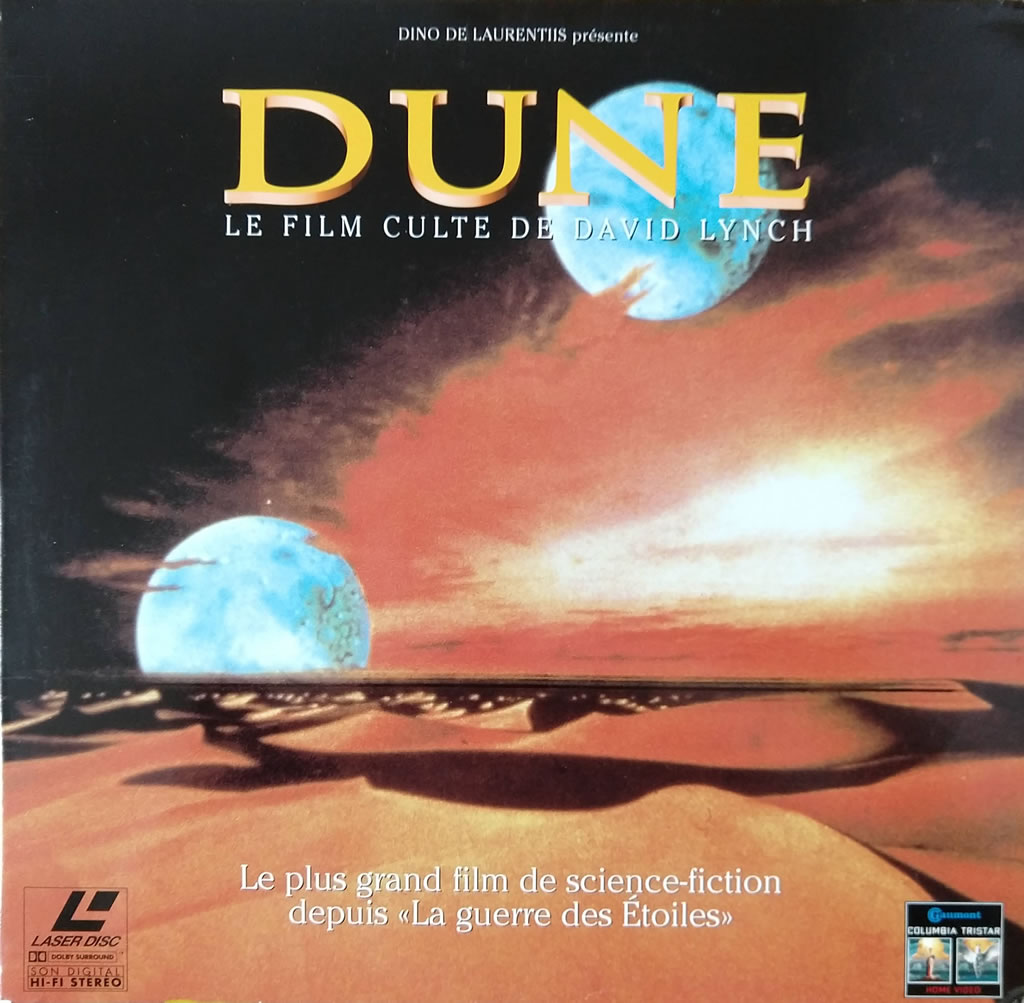 Front cover of David Lynch's 'Dune' movie LaserDisc release, French edition from 1996 (widescreen)