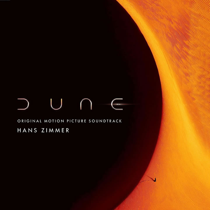 Album cover artwork for the Original Motion Picture Soundtrack of 'Dune: Part One' (2021), with music composed by Hans Zimmer.