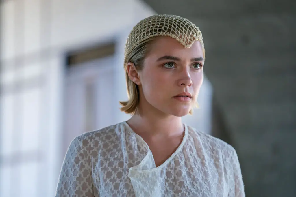 Florence Pugh as Princess Irulan Corrino in Denis Villeneuve's 'Dune: Part Two' movie.