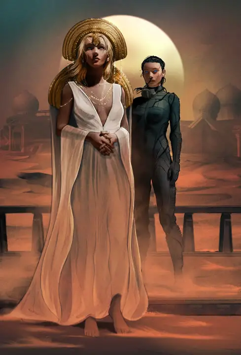 Book cover artwork for 'Princess of Dune'.