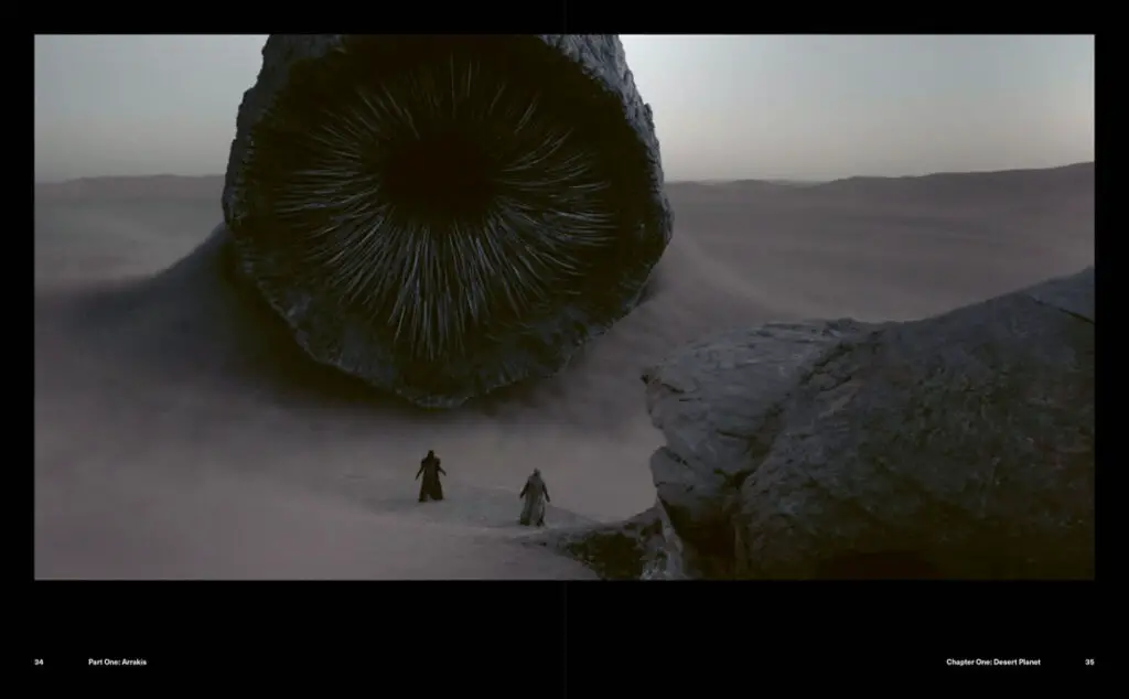 Still image of the sandworm from Denis Villeneuve's 'Dune: Part One' (2021) movie.