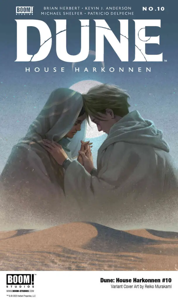 'Dune: House Harkonnen' #8 comic book. Variant cover art by Reiko Murakami.