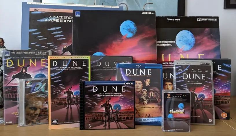 David Lynch's 'Dune' movie (1984), released in a wide range of home video formats.